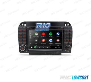 RADIO GPS ANDROID 10 PARA MERCEDES S W220 98-05