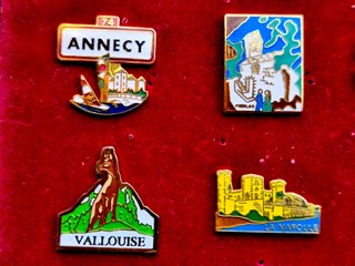 Lote de 20 pins turísticos Francia