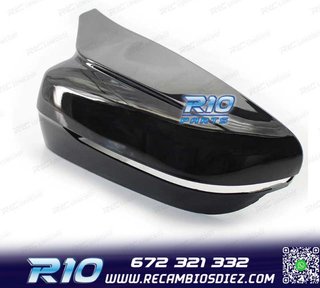 CARCASAS ESPEJOS BMW G30 G31 G11 G12 LOOK M NEGRO BRILLO