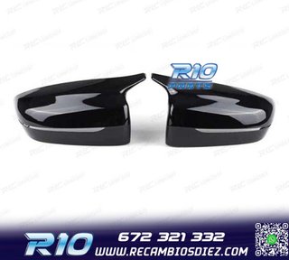 CARCASAS ESPEJOS BMW G30 G31 G11 G12 LOOK M NEGRO BRILLO