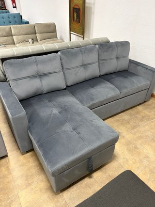 sofá cama chaiselongue 3 puestos + arcon 215cm