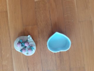 Joyero Corazón Porcelana Vintage Flores