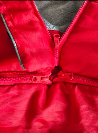 Saquito para cochecito bebé rojo