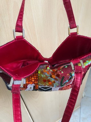 sequin beaded vintage coquette bag