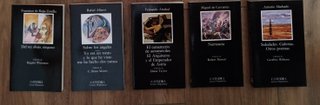 8€ x libro. Cátedra. Letras Hispánicas
