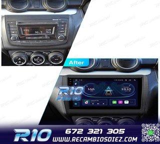 RADIO GPS ANDROID 12 9" PARA SUZUKI SWIFT 17-22