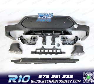 DIFUSOR MERCEDES GLC X253 COUPE 15-18 LOOK AMG GLC63 + COL