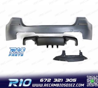 PARAGOLPES TRASERO BMW F11 10-17 LOOK M5 DOBLE SALIDA