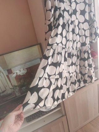 Vestido estampado lunares talla única