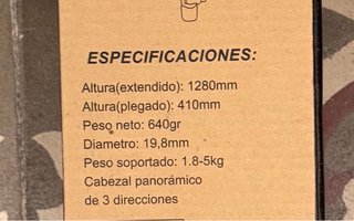 Trípode Cámara Profesional Ligero