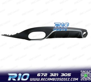 DIFUSOR MERCEDES CLASE E C238 17-19 LOOK AMG E53 PLATA + COL