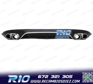 DIFUSOR MERCEDES CLASE E C238 17-19 LOOK AMG E53 PLATA + COL