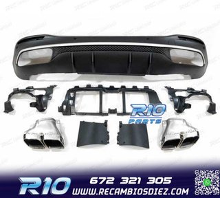 DIFUSOR MERCEDES GLE W167 20- + COLAS ESCAPE LOOK AMG GLE63