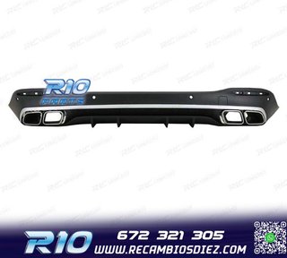 DIFUSOR MERCEDES GLE W167 20- + COLAS ESCAPE LOOK AMG GLE63