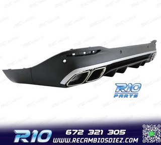 DIFUSOR MERCEDES GLE W167 20- + COLAS ESCAPE LOOK AMG GLE63