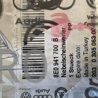 FARO ANTINIEBLAS DERECHO AUDI / VOLVO NUEVO