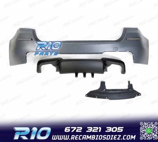 PARAGOLPES TRASERO BMW F11 10-17 LOOK M5 DOBLE SALIDA