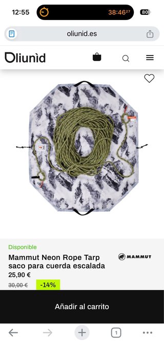 Mammut Neon Rope Tarp Naranja