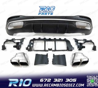 DIFUSOR MERCEDES GLE W167 20- + COLAS ESCAPE LOOK AMG GLE63