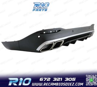 DIFUSOR MERCEDES GLE W167 20- + COLAS ESCAPE LOOK AMG GLE63