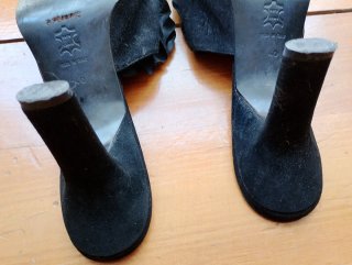Sandalias Albano Negras Flor