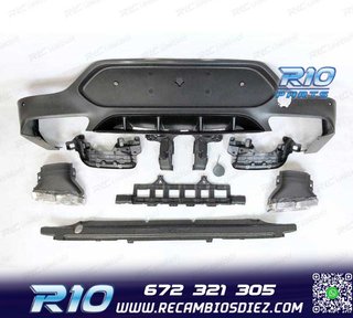 DIFUSOR MERCEDES GLC X253 COUPE 15-18 LOOK AMG GLC63 + COL