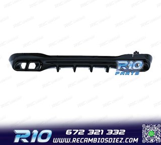 DIFUSOR MERCEDES W206 AMG 21- LOOK C63 + COLAS ESCAPE NEGRO