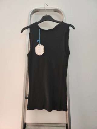 Camiseta sin mangas talla única negra