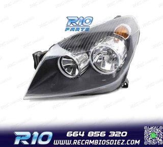FARO IZQ PARA OPEL ASTRA H FONDO NEGRO 04-11