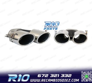 COLAS DE ESCAPE MERCEDES GLE W167 19- LOOK GLE53 CROMO