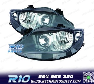 FAROS PARA SEAT IBIZA VI 09-12 FONDO NEGRO