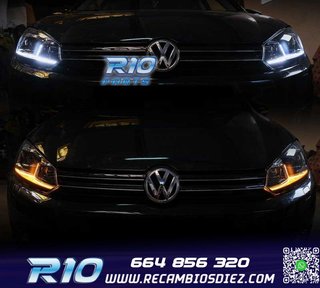 FAROS VOLKSWAGEN VW GOLF 6 08-13 LOOK SILVER GOLF 7 DINAMICO