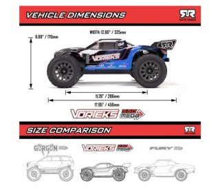 ARRMA VORTEKS Mega 550 2WD Coche RC 1/10