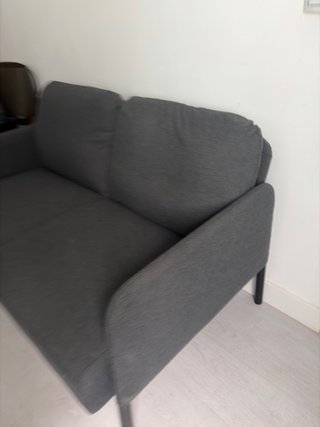 Sofá 2 plazas Ikea gris tela