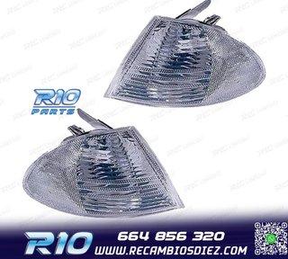 INTERMITENTES FRONTALES BMW E46 BERLINA 98-01 CROMO OPACO