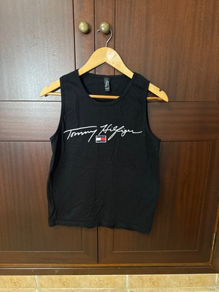 Camiseta Tommy Hilfiger Negra Mujer