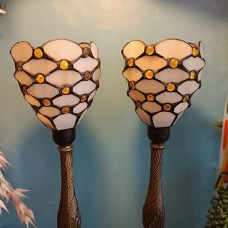 Lámparas Vintage Tiffany pie latón