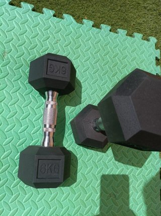 Mancuernas CrossFit 6kg (par) nuevas.