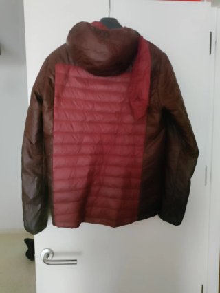Chaqueta acolchada Decathlon burdeos hombre