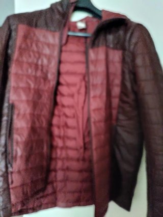 Chaqueta acolchada Decathlon burdeos hombre