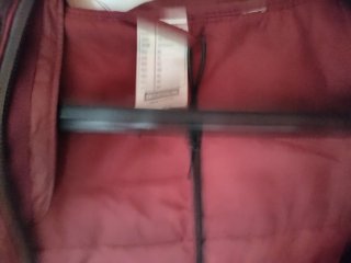 Chaqueta acolchada Decathlon burdeos hombre