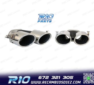 COLAS DE ESCAPE MERCEDES GLE W167 19- LOOK GLE53 CROMO