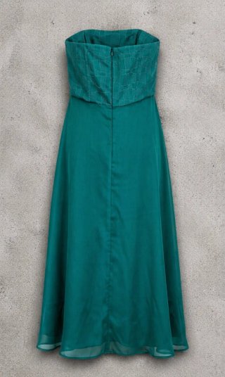 Vestido Largo Verde Elegante Fiesta 46