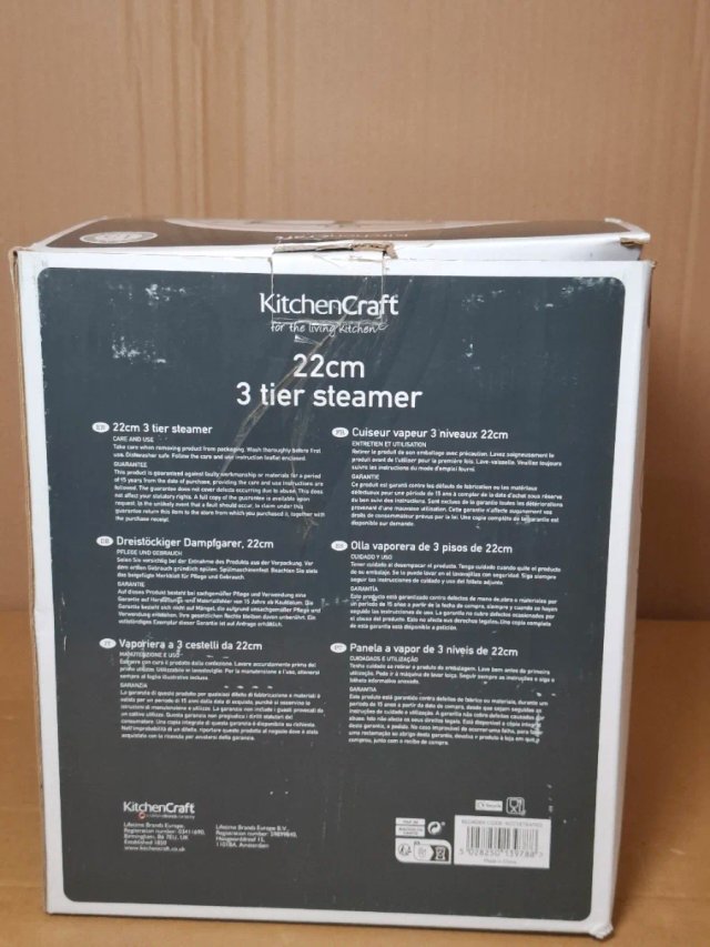 Olla Vaporera 3 Niveles KitchenCraft 22cm