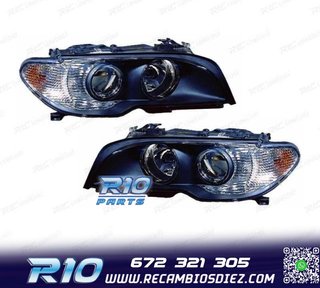 FAROS BMW E46 COUPÉ FONDO NEGRO + INTERMITENTE