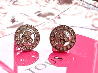 Pendientes Tous Oro Blanco y Brillantes