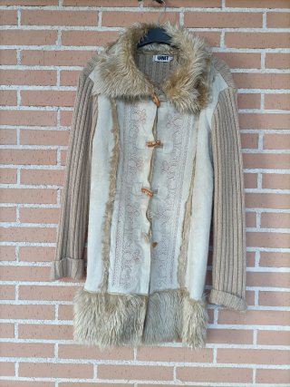 Abrigo UNIT vintage beige talla M