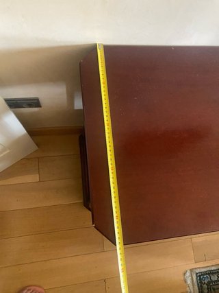 Mueble auxiliar 2 baldas 1 cajón madera para entra