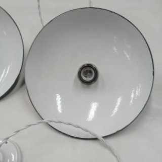 Lámparas esmaltadas verdes (6 unidades)