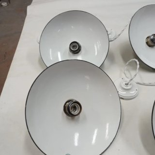 Lámparas esmaltadas verdes (6 unidades)